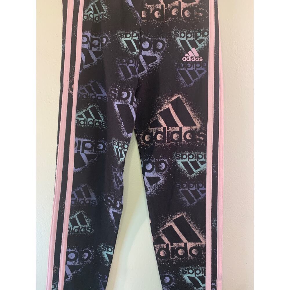ADIDAS Girl’s Monogram Leggings / Size: 6X - Picture 6 of 10